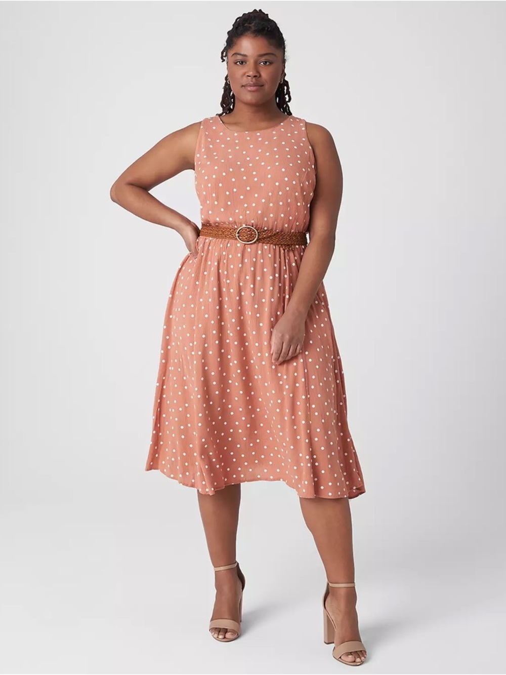 Lane Bryant Cutout Fit and Flare Dress, Size 16 - Picture 1 of 11